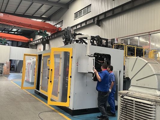 3 Zone Head Heating Industrial Extrusion Blow Moulder With 80mm Screw