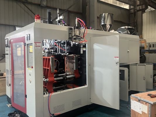 80mm Screw Diameter Blow Machine Plastic Smooth Production Up To 10L Max Product Volume