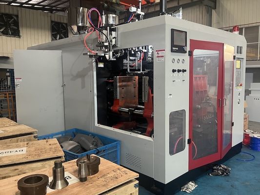 4 Head HDPE Products Extrusion Molding Machine 80mm Screw Diameter